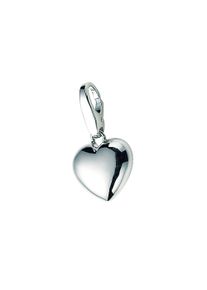 Damen Charm Herz "bombiertes Herz, Silber 925", silber, Giorgio Martello MILANO, Silber 925 (Sterlingsilber), Charms