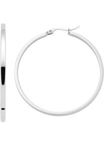 Leonardo Damen Paar Creolen "Ohrringe Marli, 023575, 023576", Edelstahl, silber, Edelstahl, Ohrringe