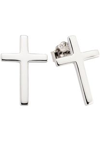 Damen Paar Ohrstecker "Schmuck Geschenk Silber 925 Silberohrstecker Kreuz", Silber 925 (Sterlingsilber), silber, ANISTON JEWELRY & WATCHES, Silber