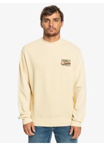 Quiksilver Herren Sweatshirt "Neon Slab", weiß, Gr. L, 80% Baumwolle, 20% Polyester, Sweatshirts