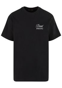 Herren T-Shirt "Upscale by Mister Tee Dangerous Grounds Oversize Tee", schwarz, casual, Gr. M, UPSCALE BY MISTER TEE, bedruckt, 100% Baumwolle, Shirts