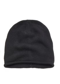Lascana Damen Beanie "Strickmütze", schwarz, casual, unifarben, Obermaterial: 100% Polyacryl, Mützen, Feinstrick mit Rollrand, Wintermütze,