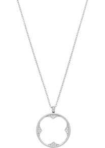 CIAO! BY LEONARDO Damen Kette mit Anhänger "Halskette Campagnola CIAO, 024460, 024461", Edelstahl, L: 65cm B: 1mm, silber, CIAO BY LEONARDO, Edelstahl, B:1mm,