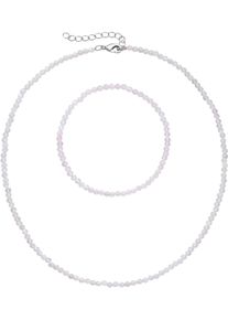 Firetti Damen Ketten und Armband Set "Multipack Schmuck Geschenk Armkette Halskette", bunt, Messing, Elasthan, Polyester, Schmuck-Sets, facettierte