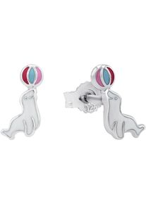 Amor Mädchen Paar Ohrstecker "Robbe-Design, 2027036", Silber 925 (Sterlingsilber), silber, Silber 925 (Sterlingsilber), Ohrringe, Made in Germany -