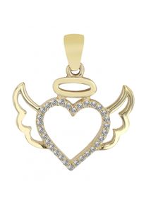 Adelia´s ADELIA ́S Damen Ketten-Anhänger "Neuheit 2025 - zeitloser Herz Anhänger aus 333 Gold", Gelbgold 333, gold, Gelbgold 333, Schmuckanhänger