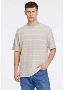 LINDBERGH Herren T-Shirt "LINDBERGH T-shirt", grau, Gr. XL, Oberstoff: 80% Baumwolle, 20% Polyester, Shirts