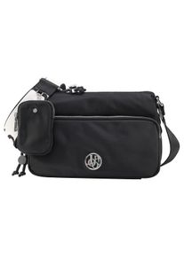 JOOP! JOOP JEANS Damen Umhängetasche "lietissimo jasmina shoulderbag shz", schwarz, Nylon, unifarben, Taschen, Handtasche Damen Tasche Damen Schultertasche