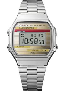 CASIO VINTAGE Damen Chronograph, silber, Armbanduhren, Quarzuhr, Armbanduhr,Damenuhr, Herrenuhr, Digitaluhr, Edelstahlarmband