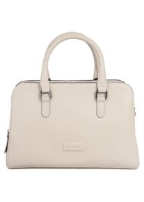 Bugatti Damen Henkeltasche "ELSA", weiß, Leder, unifarben, leicht glänzend, Taschen, echt Leder
