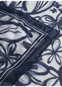 Rabe Damen Schal "Schal", blau, feminin, geblümt, 100%Polyester, Modetücher