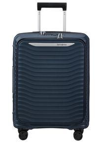 Samsonite Hartschalen-Trolley "UPSCAPE 55 mit Frontfach", blau, Polycarbonat, modisch, Koffer, Easy-Access-Frontfach Handgepäck Hartschalenkoffer
