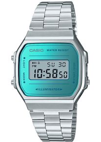 CASIO VINTAGE Damen Chronograph, silber, Armbanduhren, Quarzuhr, Armbanduhr,Damenuhr, Herrenuhr, Digitaluhr, Edelstahlarmband