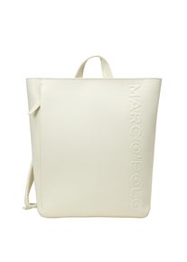 Marc O'Polo MARC O'POLO Rucksack "aus einer Lederalternative aus recyceltem Polyester", beige, Polyester, unifarben, Rucksäcke