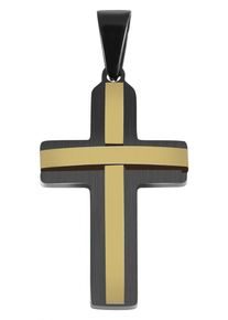 Adelia´s ADELIA ́S Damen Ketten-Anhänger "Neuheit 2025 - modischer Kreuz Anhänger aus Edelstahl", Edelstahl, blau, Edelstahl, Schmuckanhänger