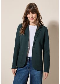 Cecil Damen Kurzblazer, grün, casual, Gr. XXL, unifarben, Stoff, 72% Viskose, 24% Polyamid, 4% Elasthan, Blazer, aus softem Materialmix