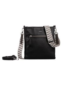 Gabor Damen Umhängetasche "Silena", schwarz, Polyurethan, clean, gepflegt, geprägtes Muster, unifarben, Taschen, hochwertig gewebte Gurtband und ein