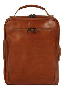 Pike PIKÉ Cityrucksack, braun, Rindsleder, Leder, klassisch, Rucksäcke, echt Leder, Made in Italy