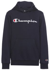 Champion Kinder Kapuzensweatshirt, schwarz, sportlich, Gr. XL, Sweatware, Obermaterial: 73% Baumwolle, 27% Polyester, Sweatshirts, für Kinder