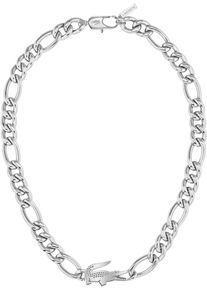 Lacoste Damen Edelstahlkette "CROCODILE, 2040371, 2040372", Edelstahl, L: 56cm, silber, Edelstahl, Halsketten