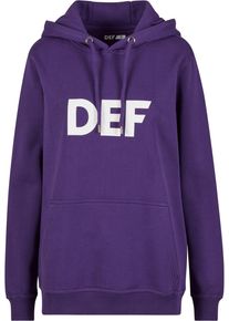 DEF Herren Sweatshirt "DEF Herren Mitarbeiter Hoody", lila, Gr. S, bedruckt, 80% Baumwolle, 20% Polyester, Sweatshirts