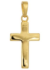 Jobo Damen Kreuz-Anhänger "Anhänger Kreuz", Silber 925 (Sterlingsilber), gold, Silber 925 (Sterlingsilber), Schmuckanhänger, 925 Silber vergoldet
