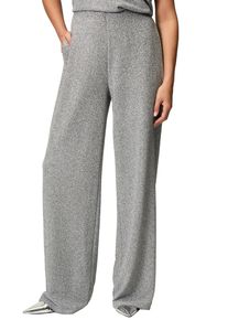 Zero Damen Jerseyhose "Zero Jerseyhose mit Glitzerfaden 32 Inch", grau, elegant, Gr. 42, Glitzermuster, Jersey, Obermaterial: 71% Polyamid, 21%