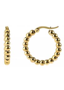 Adelia´s ADELIA ́S Damen Paar Creolen "Neuheit 2025 - Damen Creolen aus poliertem Edelstahl Ø 20 mm", Damen, Edelstahl, gold, Edelstahl, Ohrringe