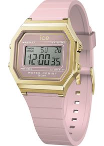 Ice Watch ICE-WATCH Damen Chronograph "ICE digit retro - Small", rosa, Armbanduhren, Armbanduhr, Quarzuhr, Damenuhr, Silikonarmband, Datum