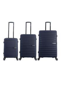 Saxoline Koffer "Fiesta", blau, Polypropylen, casual, Koffer, aus Polypropylen