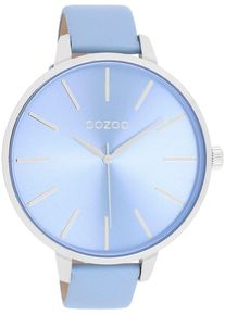Oozoo Damen Quarzuhr, blau, Armbanduhren, Armbanduhr, Damenuhr, Lederarmband