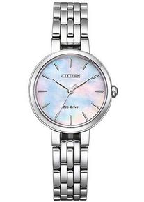 Citizen Damen Solaruhr, silber, Armbanduhren, Armbanduhr, Damenuhr, Edelstahlarmband, Saphirglas