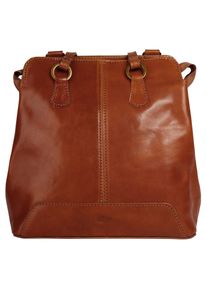 Pike PIKÉ Cityrucksack, braun, Rindsleder, Leder, modisch, Rucksäcke, echt Leder, Made in Italy