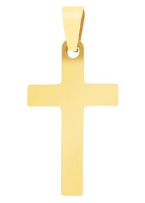 Adelia´s ADELIA ́S Damen Ketten-Anhänger "Neuheit 2025 - trendiger Kreuz Anhänger aus Edelstahl", Edelstahl, gold, Edelstahl, Schmuckanhänger