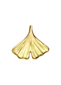 Vivance Damen Ketten-Anhänger "Gold 585 Ginko-Motiv", ONE-SIZE, Gold, 0,3 g, gelb, Gold, Schmuckanhänger