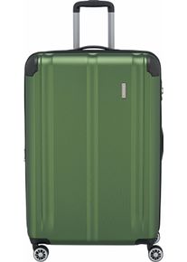 Travelite Hartschalen-Trolley "CITY, verschiedene Größen und Farben", grün, ABS, unifarben, matt, Basic,elegant,casual,klassisch,modisch, Koffer,