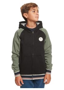 Quiksilver Kinder Kapuzensweatjacke "Return To School", schwarz, Gr. 14, 80% Baumwolle, 20% Polyester, Sweatjacken