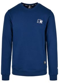 Herren Rundhalspullover "Starter Black Label Herren Starter Small Logo Crew", blau, casual, Gr. XXL, STARTER Black Label, mehrfarbig, 65% Baumwolle,