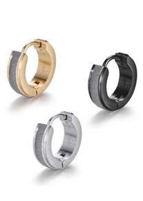 Firetti Damen Creolen-Set "Multipack Schmuck Geschenk Ohrschmuck Creolenset", Edelstahl, gelb, Edelstahl, Ohrringe