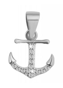 Adelia´s ADELIA ́S Damen Ketten-Anhänger "Neuheit 2025 - eleganter Anker Anhänger aus 925 Sterling Silber", Silber 925 (Sterlingsilber), silber, Silber 925