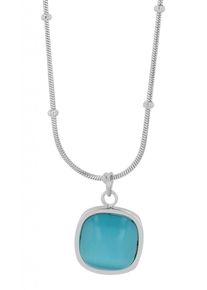 Adelia´s ADELIA ́S Damen Kette mit Anhänger, unbekannt, Edelstahl, blau, Edelstahl, Halsketten
