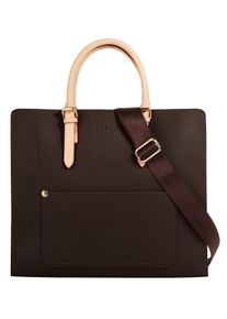 Bugatti Damen Henkeltasche "ELLA", braun, Kunstfaser, unifarben, leicht glänzend, Taschen