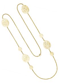 Jobo Damen Collier, Edelstahl, L: 90cm, gold, Edelstahl, Halsketten, Edelstahl goldfarben beschichtet 90 cm