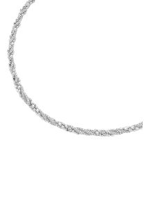 Firetti Damen Kette ohne Anhänger "Schmuck Geschenk Silber 925 Halsschmuck Halskette Fantasie", Silber 925 (Sterlingsilber), L: 45cm B: 3,5mm,