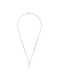 Smart Jewel Herren Kreuzkette "mit Kreuz - Anhänger, Silber 925", 50cm, Silber 925 (Sterlingsilber), silber, Silber 925 (Sterlingsilber), Halsketten