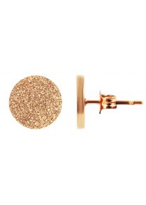 Adelia´s ADELIA ́S Damen Paar Ohrhänger "Neuheit 2025 - Damen Ohrstecker aus mattem Edelstahl Ø 10 mm", Damen, Edelstahl, silber, Edelstahl, Ohrringe