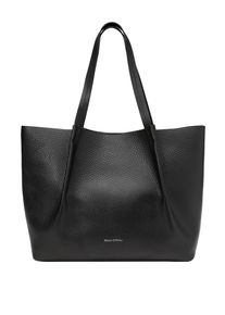 Marc O'Polo MARC O'POLO Damen Shopper "aus genarbtem Rindleder", schwarz, Leder, unifarben, Taschen
