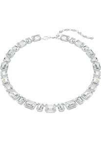 Swarovski Damen Collier "Schmuck Geschenk Millenia Tennis Halskette, 5705757", Metall, L: 43,5cm B: 1mm, silber, Metall, B:1mm, Halsketten, mit