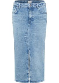 Mustang Damen Maxirock "Damen Style Eureka Denim", blau, Gr. 28, Denim/Jeans, 98% Baumwolle, 2% Elasthan, Röcke