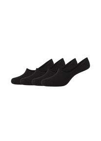 s.Oliver Damen Füßlinge "Füßlinge 4er Pack", Gr. 35, schwarz, 67% Baumwolle 31% Polyamid 2% Elasthan, Socken